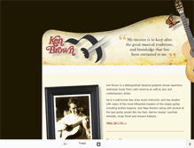 Tablet Screenshot of guitarkenbrown.com